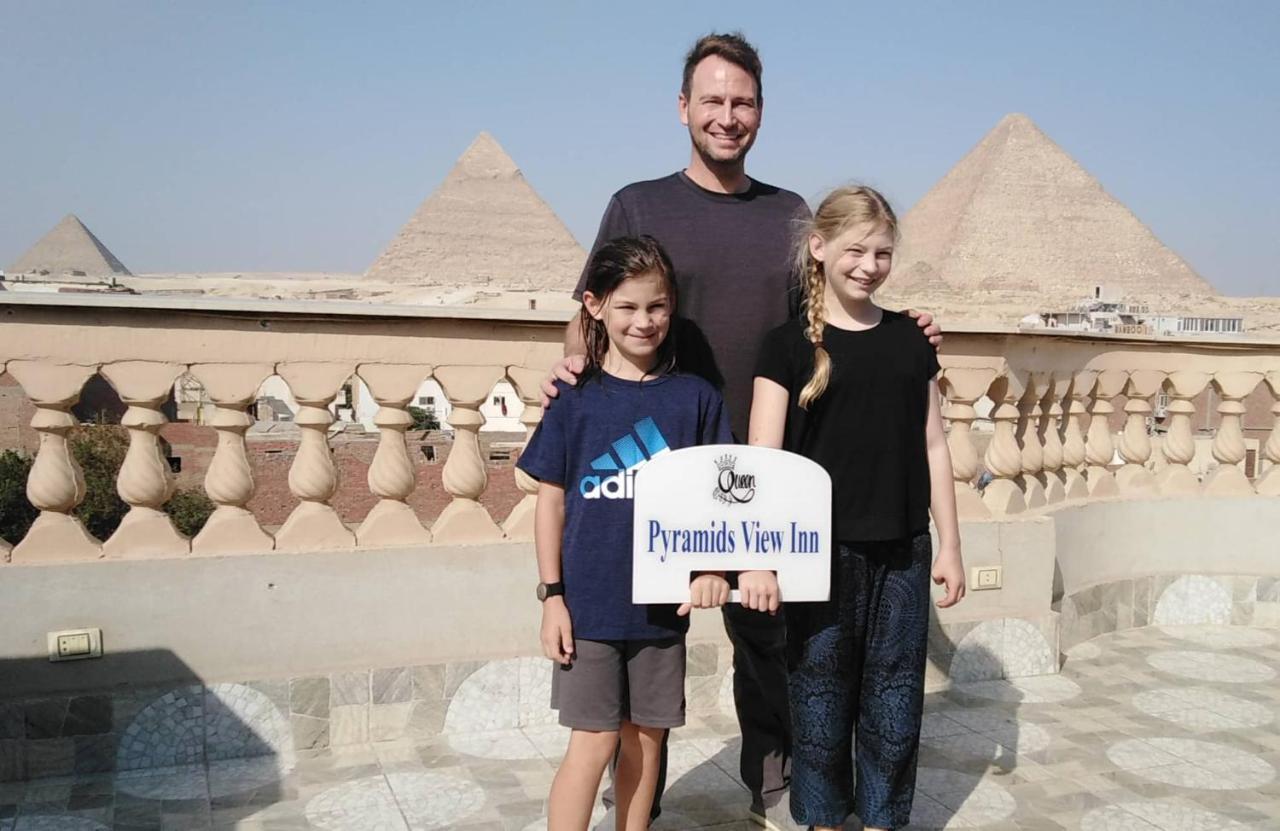 Queen Pyramids View Inn Kafrat al Jabal ภายนอก รูปภาพ